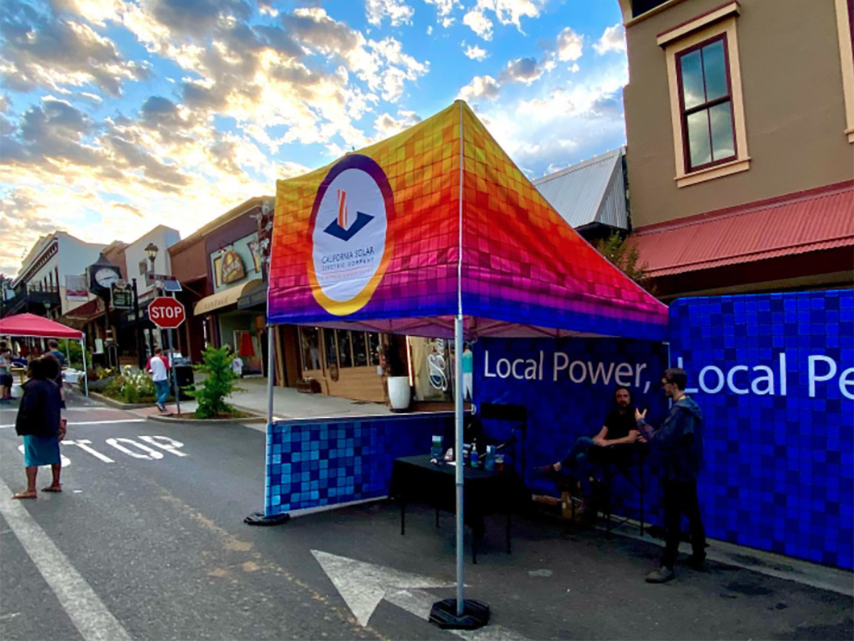 California Solar Monarch Storefront and Media Wall