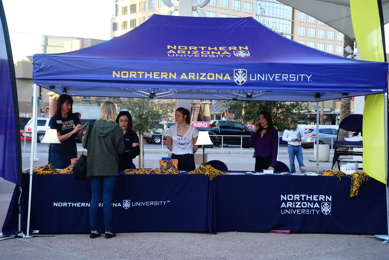 Arizona University Recruiting Outreach Tent