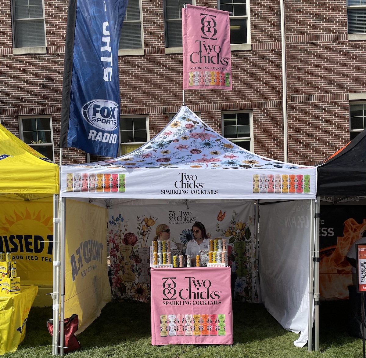 Custom 10x10 Canopy Tent with logo. Design your own custom tent.