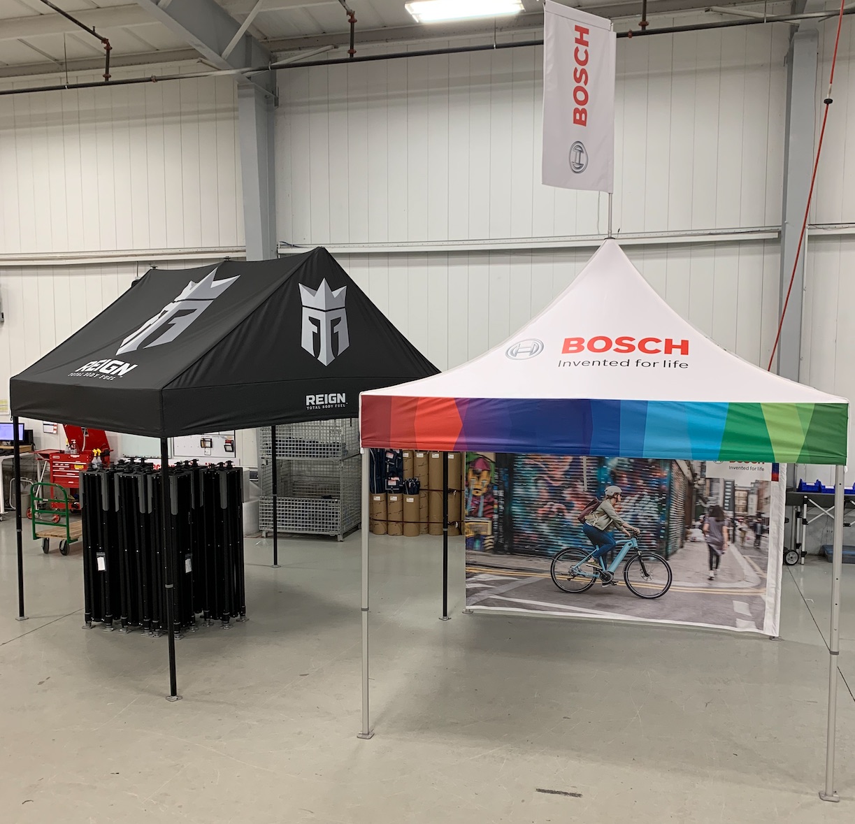 cube style custom canopy tent