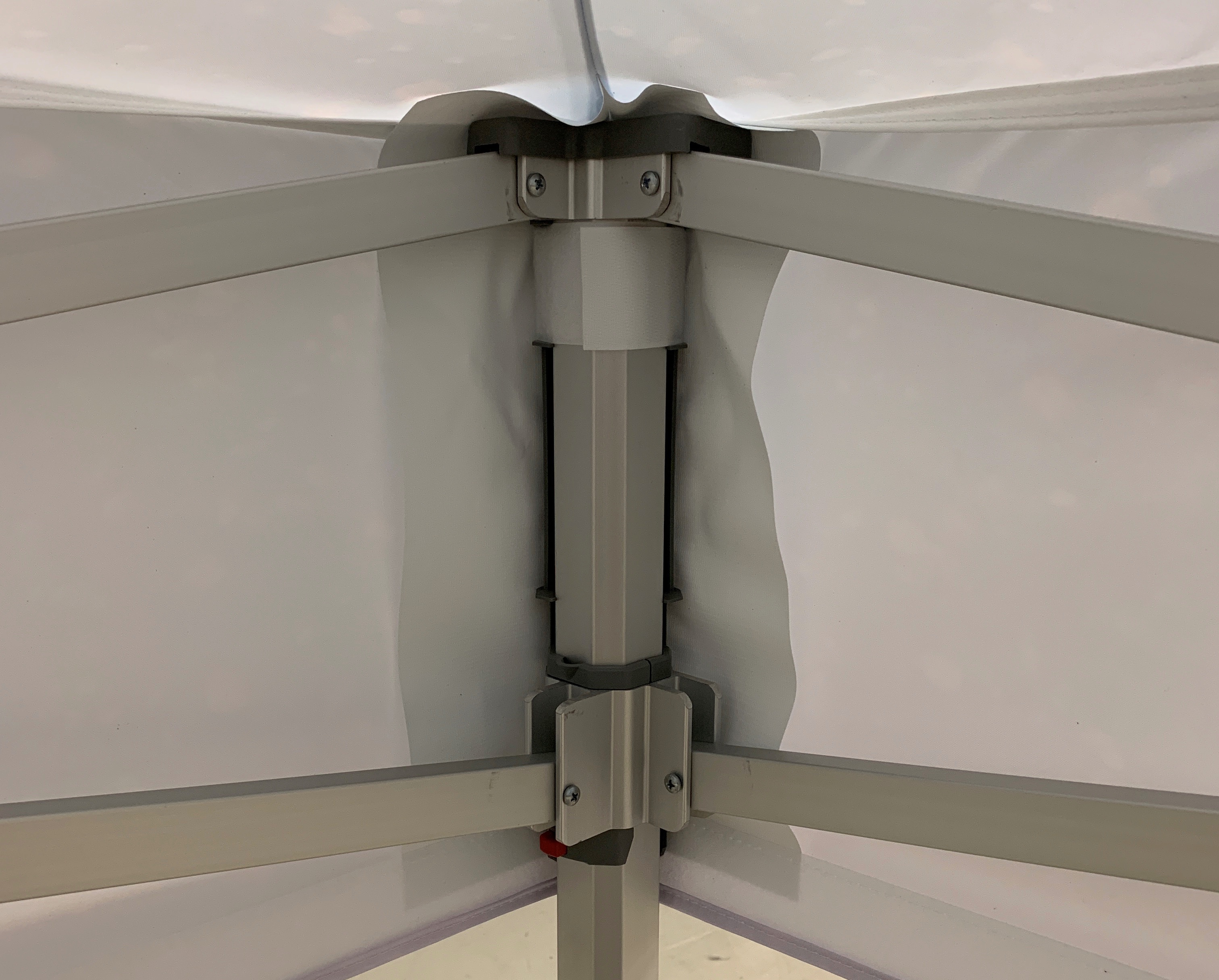 reinforced canopy tent corners to prevent wear and tear