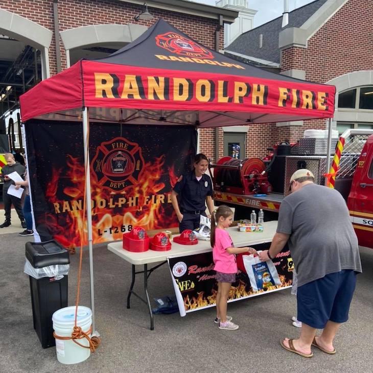 A TentCraft mightyTENT for the Randolph Fire Department in Massachusettes