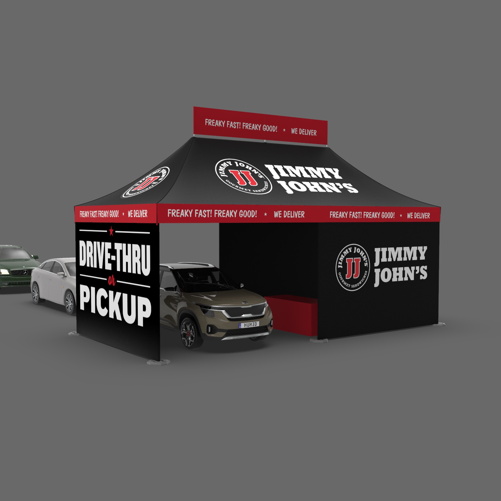 Jimmy Johns Drive Thru Pick Up Tent