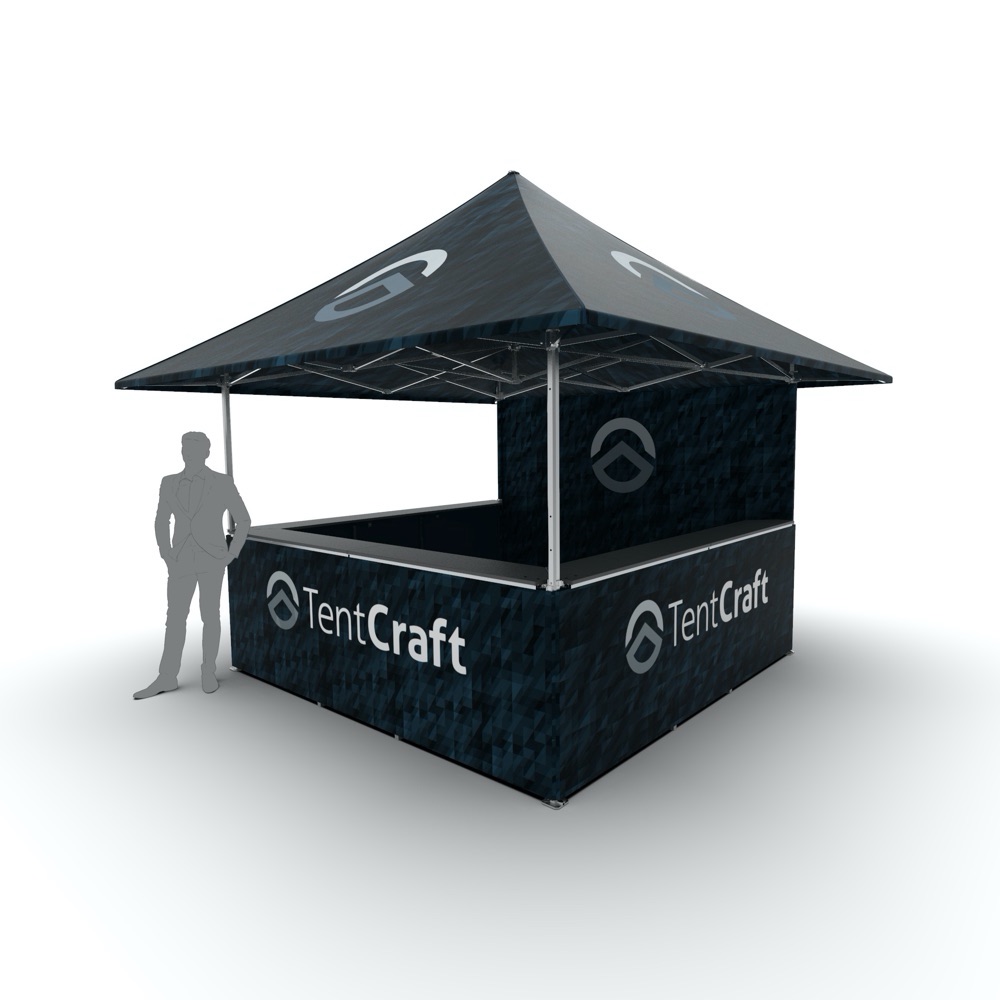 cube style custom canopy tent