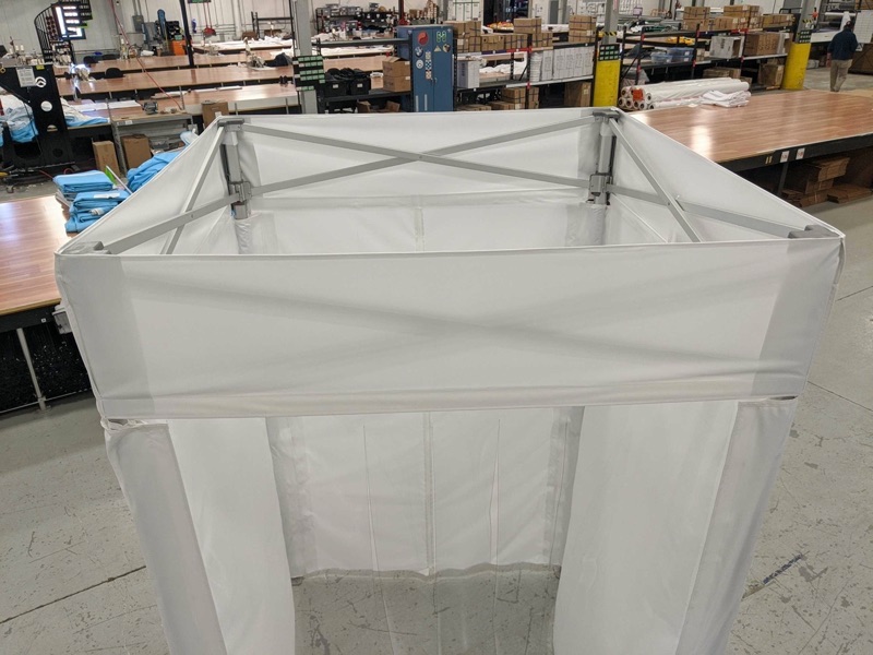 indoor portable temperature screening booths