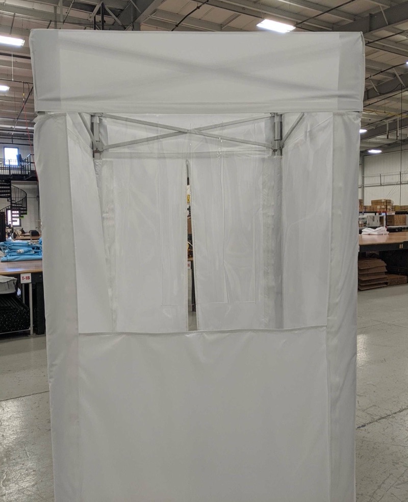 pop up temperature screening booths for employers