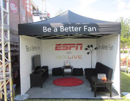 Full tent walls created for ESPN