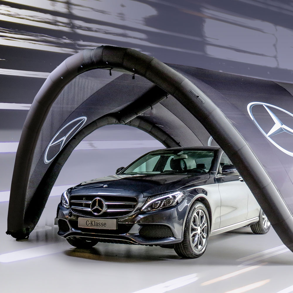 Mercedes Benz Signus Inflatable Tent.