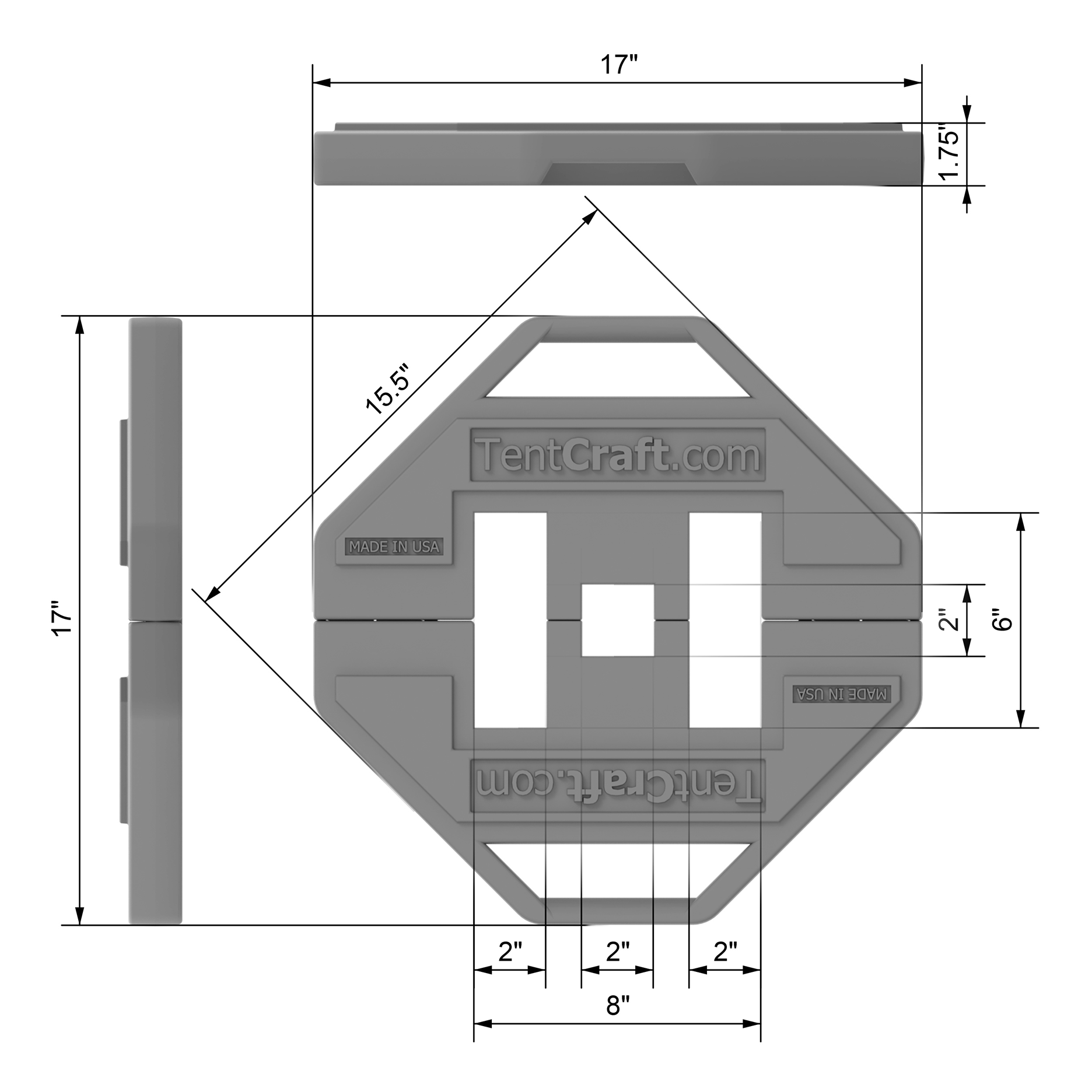 Weighted footplates specifications