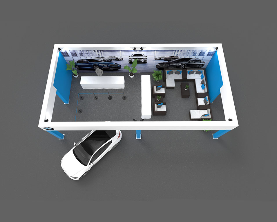 BMW Truss Structure Top View with out panels.