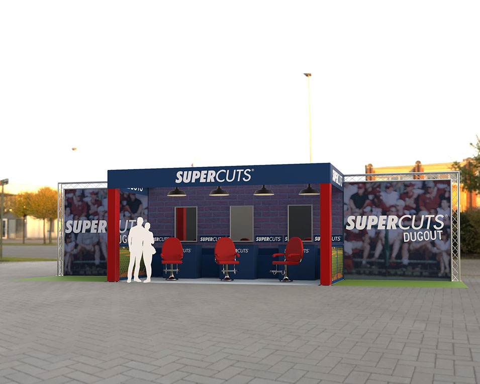 Supercuts Experience Truss Rendering