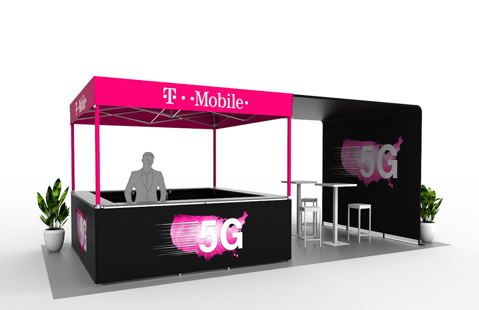 T-Mobile MONARCH Tent and Media Wall