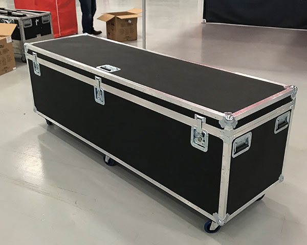 A view of the TentCraft hard transport road case.