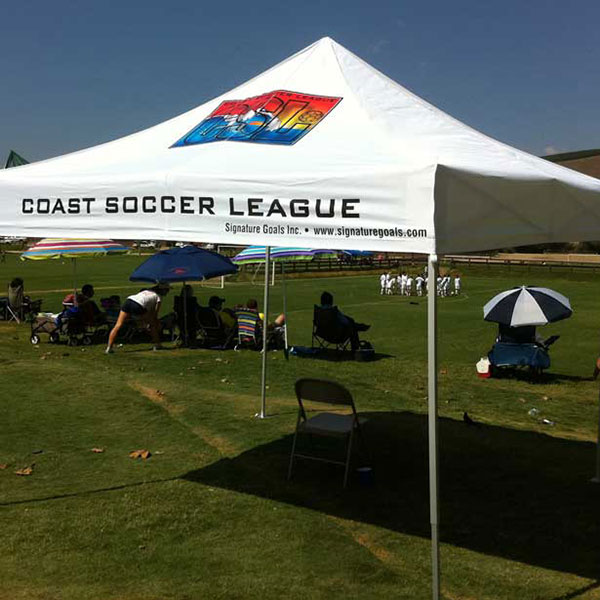 Pop up clearance tent for sports